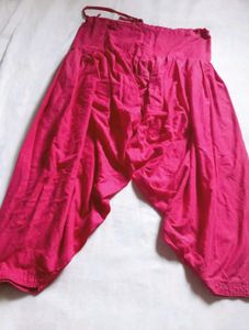 Yellow Kurta With Pink Patiala Set