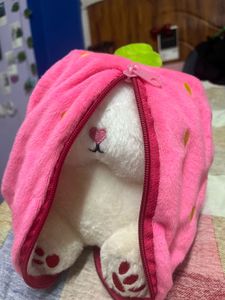 Cute Strawberry Bunny Plush Toy