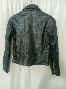 Black Genuine Leather Biker Jacket