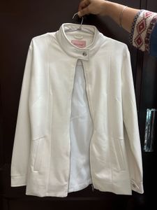 Elegant White Women's Jacket
