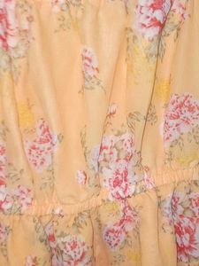 Charming Floral Cold Shoulder Dress