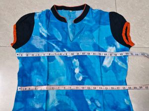 Blue Tie-Dye Kurta