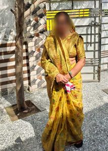 Beautiful Yellow Embroidered Saree
