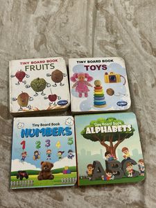 Set of 4 Tiny Board Books for Kids