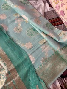 New Cotton Silk Saree with Blouse (Women’s)