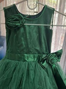 Beautiful Emerald Green Party Dress