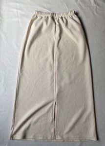 Elegant Beige Maxi Skirt