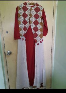 Long Gown Wit Over Coat