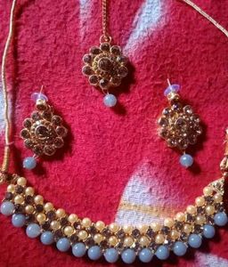 Jewellery Set Grey  With Earrings