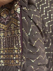 Anarkali kurta set with plazoo and dupatta