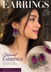 Stunning Purple Gemstone Dangle Earrings