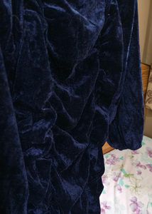 Blue Velvet Mini Dress