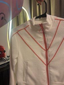 Westside White & Coral Track Jacket