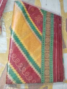 Vibrant Bandhani Saree