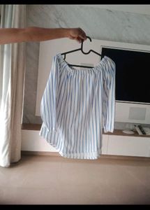 Striped Off-Shoulder Blouse