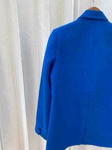 Zara Blue Double Breasted Blazer