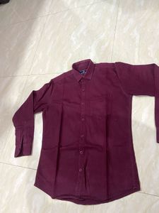Maroon Men's Casual Shirt