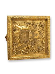 Vintage Embossed Elephant Trinket Box