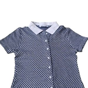Classic Short Sleeve Button-Up Dress