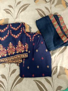 Anouk Navy kurta set for women