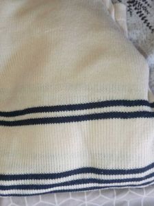 Striped Knit Pullover Sweater