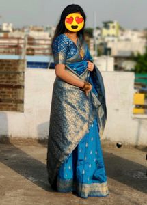 Zari Silk Saree With Blouse
