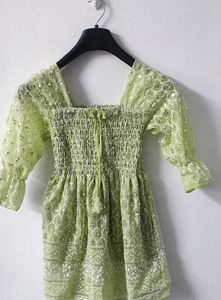 Sparkling Green Ethnic chickenkari top