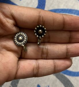 Set of 3 Oxidized Nose Pins