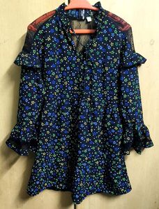 Floral Print Mini Dress