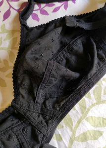 Floral Embroidery Everyday Cotton Bra