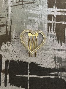 Heart Rhinestone Hair Accessories (3 pcs)