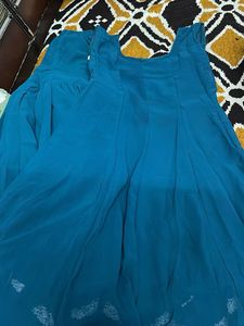 Teal Embroidered Kurta Set