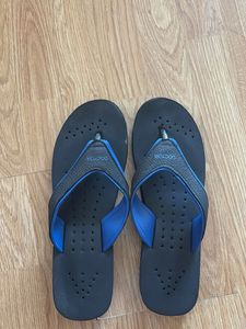 Blue & Black Flip Flops