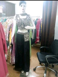 Embroidered Black Lehenga Choli Set