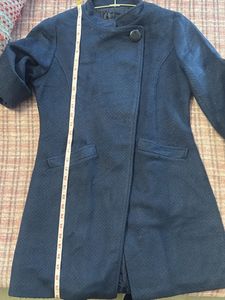 Elegant Navy Blue Overcoat