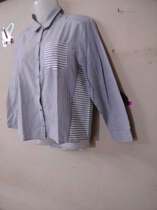 Chic Striped Button-Up Shirt