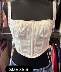 Chic White Corset Top