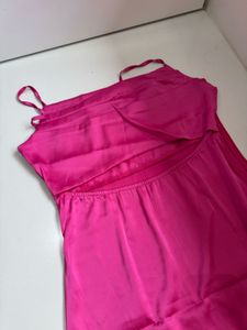 Vibrant Pink Strappy cut out Dress