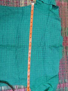 Green Kurta Set with Red Bottom