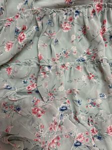 Floral Ruffle Tiered Blouse