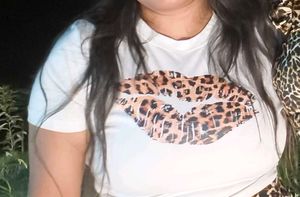 White Leopard Lips T-Shirt