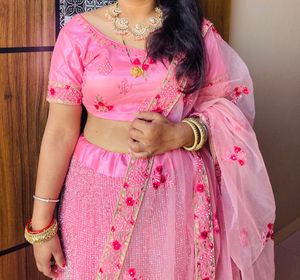 Heavy Diamond Work Lehnga Set ( Stich Blouse, Lehn