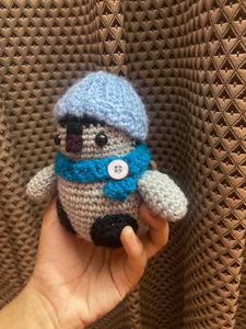 Cute Crocheted Penguin Toy