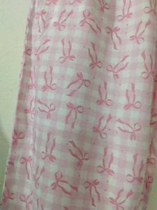 Pink bow printed Pintresty Pajama Pants