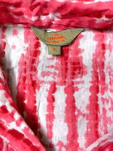 Vibrant Tie-Dye Button-Up Blouse