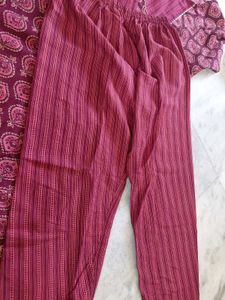 Maroon Ethnic Kurta Set