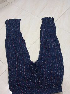 Comfortable Navy Blue Printed Palazzos