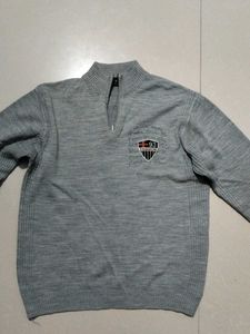 Men's Grey Knit Pullover