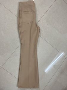 Stylish Beige Flare Pants