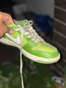 Vibrant Lime Green Nike Dunk Sneakers